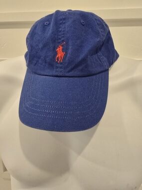 Ralph Lauren Polo Baseball Cap in Royal Blue with Red Pony